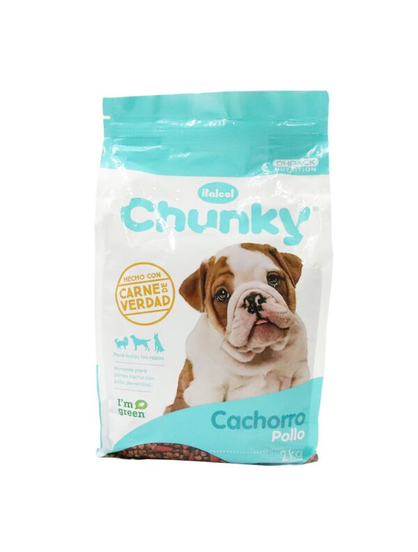 CHUNKY PERROS CACHORROS. POLLO Y ARROZ. 9KG